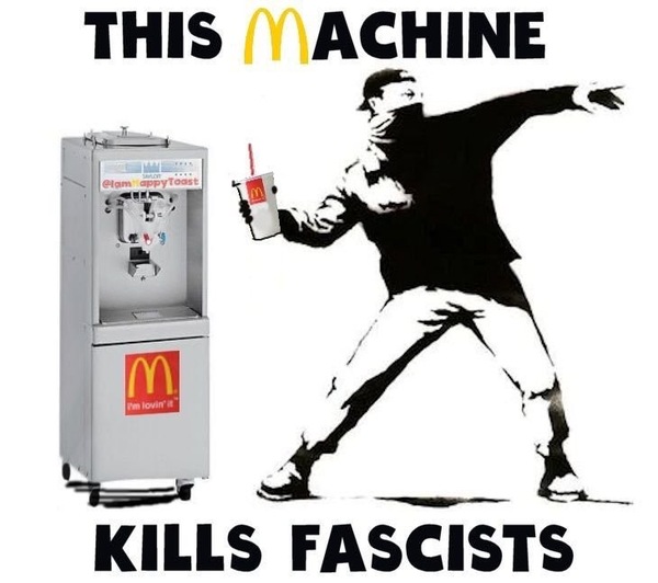 To think throwing milkshakes over people is disgusting?