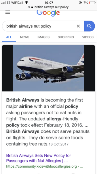 Worried about flying with my peanut allergic dd