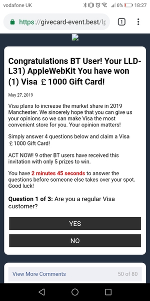Red warning flashing up