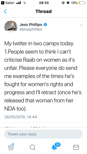 Dominic Raab still thinks feminists are bigots