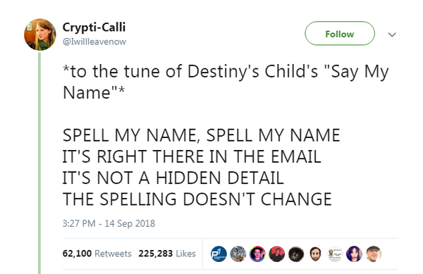 To think it's not rude to tell someone they're spelling your name wrong?