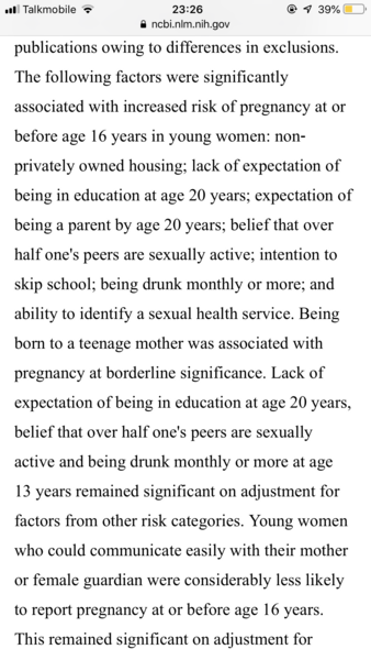 To say no to teen pregnancy?