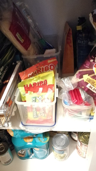 To ask how to organise my food cupboard? (Pic attached).