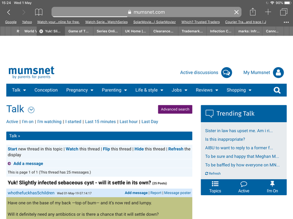 Talk category no longer showing - iPad Safari