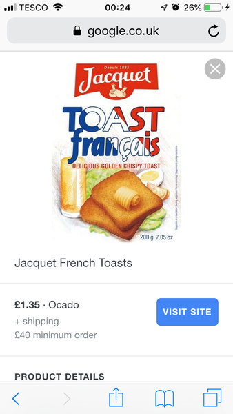 Name this French crispbread from the 80s