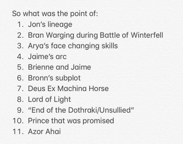 SPOILERS - GoT Finale thread