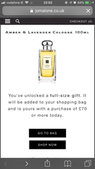 Jo Malone - surprise gift?