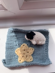 Woolly Hugs. A Blanket for SanJunipero and her son, in memory of her wife and his mum. Join us to make something very beautiful for them.  All help warmly received.