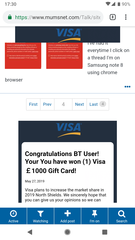 Red warning flashing up
