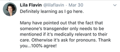 Dreadfully sad case reported of a transman whose medical records said 'male' with tragic consequences