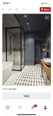 Dark Navy Bathroom. Would it be mad?