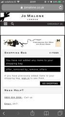 Jo Malone - surprise gift?