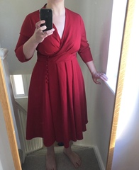 Elegant but flattering dress for a wedding guest?