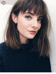 Horrible wispy  flat fringe