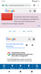 Red warning flashing up