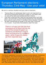 I made an EU elections flyer - please feel free to print / share, thanks