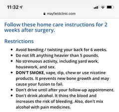 Experience of spinal fusion recovery? (ALIF)