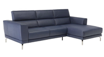 grey or navy leather sofas
