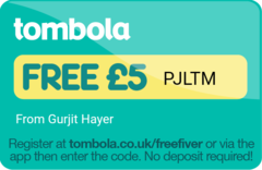 Tombola free £5 codes