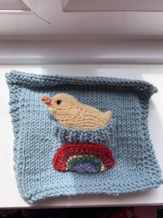 Woolly Hugs. A Blanket for SanJunipero and her son, in memory of her wife and his mum. Join us to make something very beautiful for them.  All help warmly received.