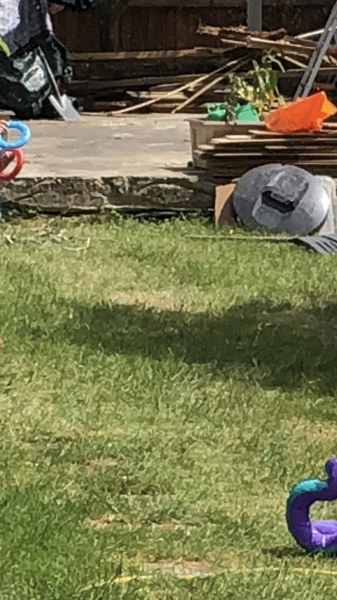 Raised patio