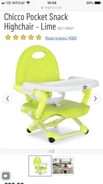 19m and refusing high chair