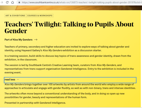 To think that inviting primary children to witness erect penises, gang rape references and spikes up mens arses isn't artistic, it's pedophilia?