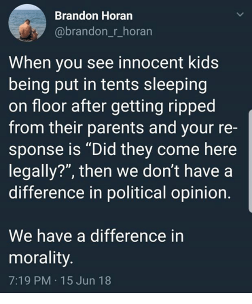 Children in detention camps in the US