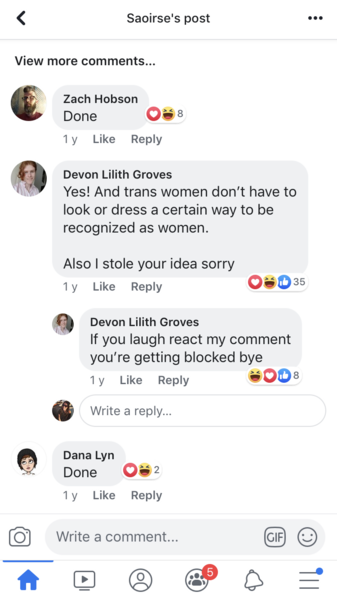 The sheer entitlement of the TRA movement...