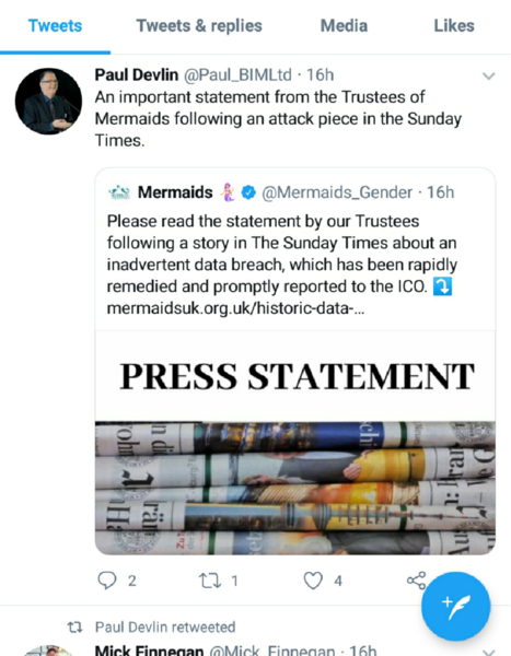 Data breaches by Mermaids exposed in the Times