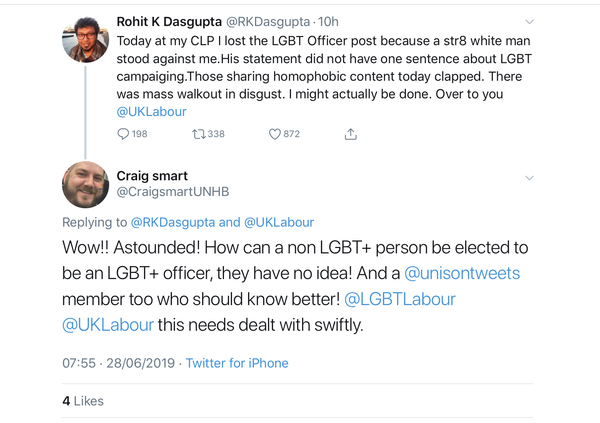 Straight Man elected as Labour LGBT Officer 😂