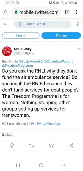 The Freedom Programme: “Women don’t have penises”