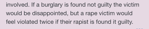 Rape cases in front of a jury.