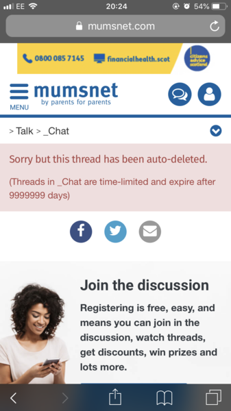 Thread Deletion Message