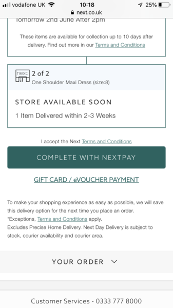 To think I'm incredibly thick or Next website is shit?