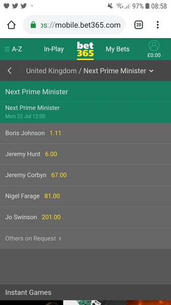 Westminstenders: Brace Yourself It's Gonna BeBoris