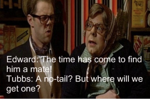 To think Tubs wouldn’t be evil if Edward wasn’t around