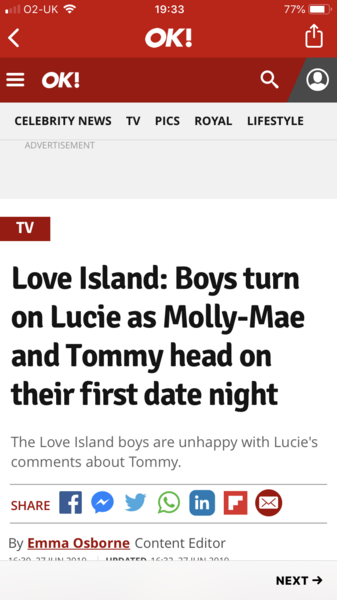 LOVE ISLAND THREAD 11 - it's arsehole Wednesday!