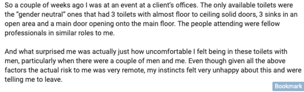 Wagamama and gender neutral toilets