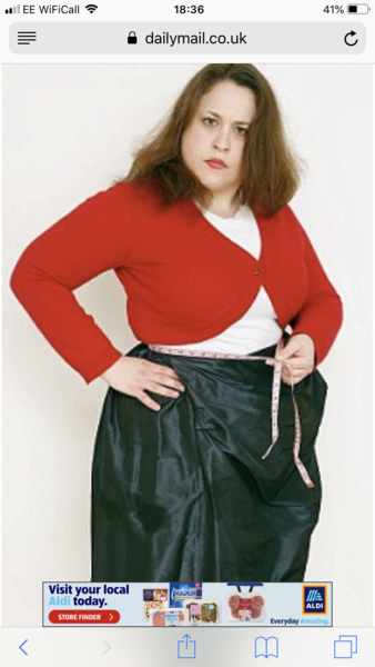 Tanya Gold's Telegraph article re obese mannequin