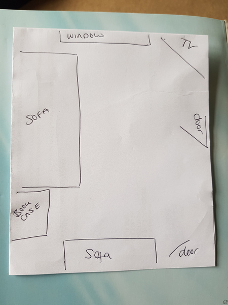 Living room layout - diagram