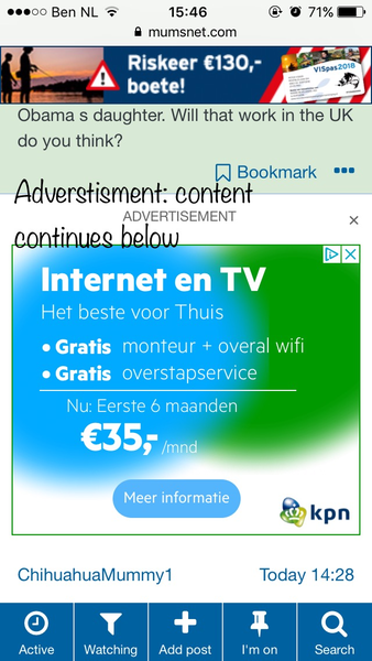 MASSIVE ADS halfway down the thread page