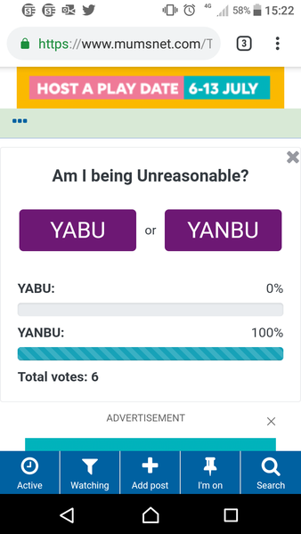 Aibu to think there are some current threads that have been started just to test the new voting feature?