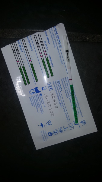 Late period negative test