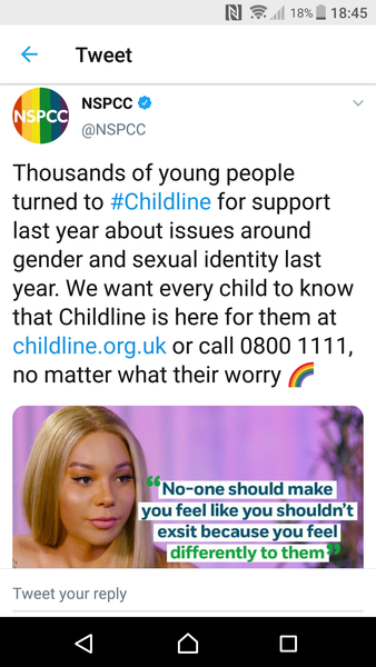 Munroe - Childline 's first LGBT+ campaigner.