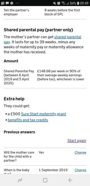 Help with Shared Parental Leave