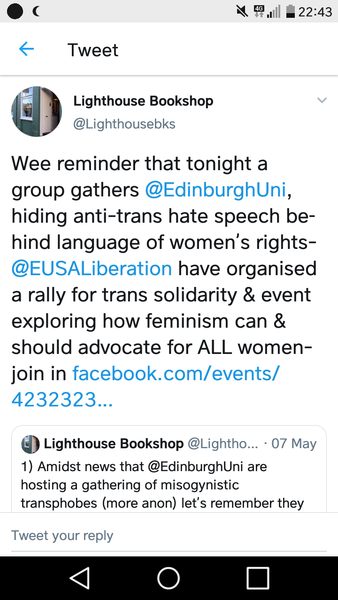 Edinburgh Uni under pressure for hosting discussion on women's sex based rights