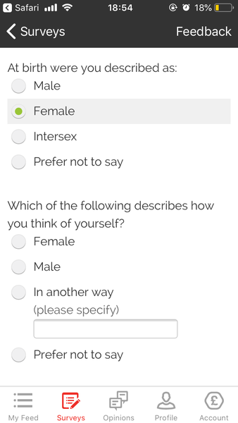 Do We Need a Campaign to Change "Gender" to "Sex" on Forms?