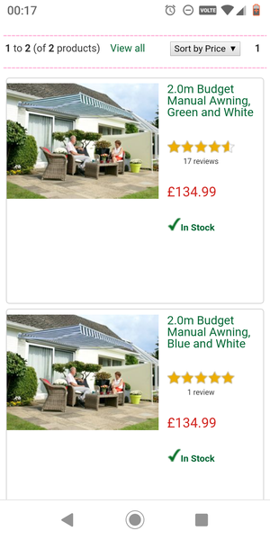 Help me choose an awning