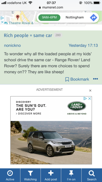 Rich people = same car